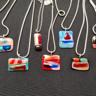 Pendentif verre fusion 2