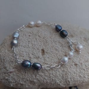 Bracelet de perles «Brouillard»