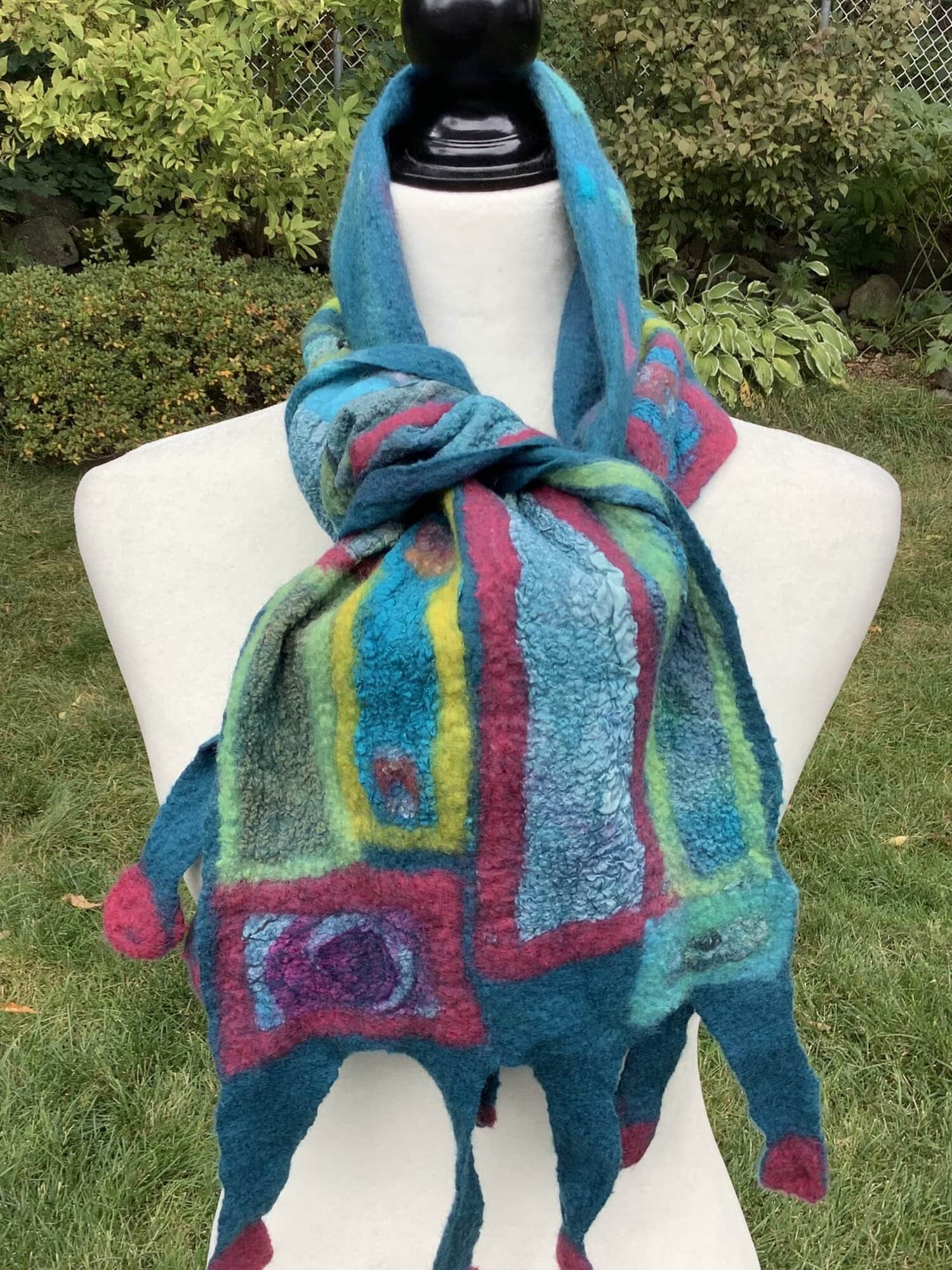 foulard bleu joyeux(25-10) – Image 2