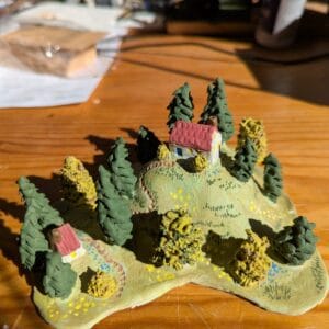 Paysage d'été moyen