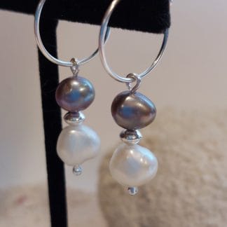 Boucles d'oreilles «Brouillard»