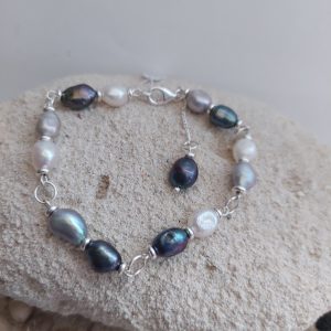 Bracelet de perles «Brouillard»