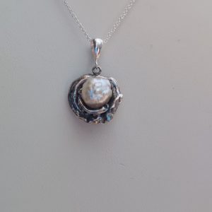 Pendentif «Coquille» perle Kasumiga