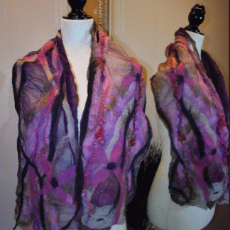 foulard feutre nuno mauve