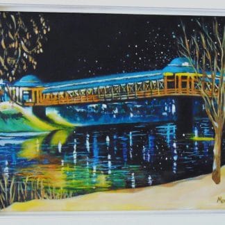 Un soir de randonnée à la passerelle
