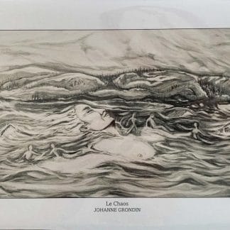 Peinture de Johanne Grondin représentant le chaos naturel.
